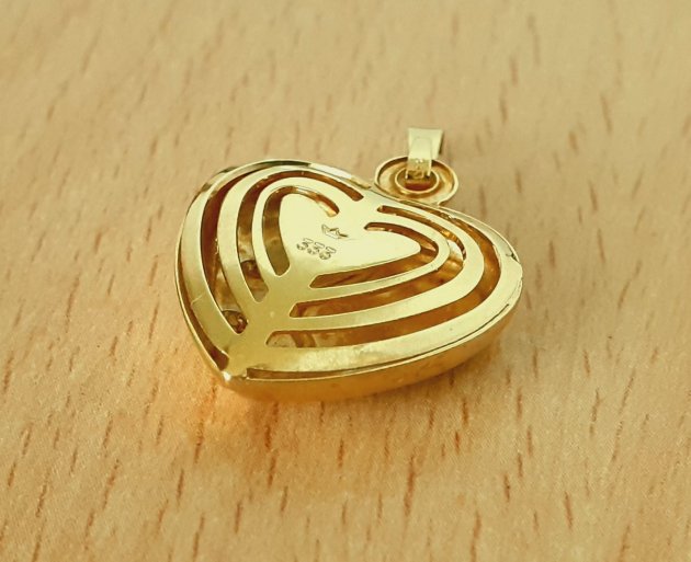 Gold 333 Anhänger Herz ca. 2,45g – Foto 3