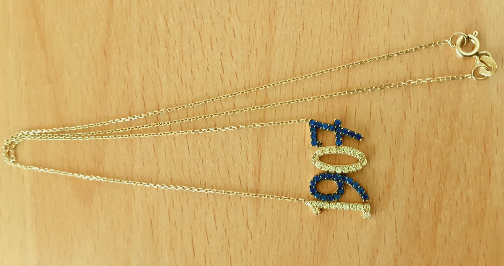 Gold 585 Halskette Anhänger 1907 ca. 2,9g – Foto 4