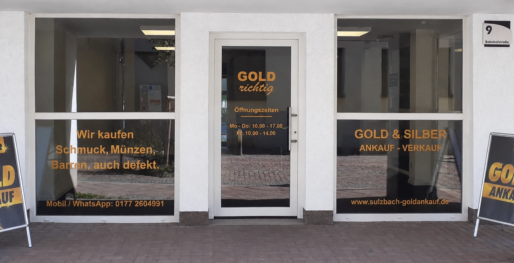 Ladengeschäft GOLD richtig, Bahnhofstraße 9 in Sulzbach/Saar